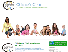 Tablet Screenshot of childrenscliniconline.net